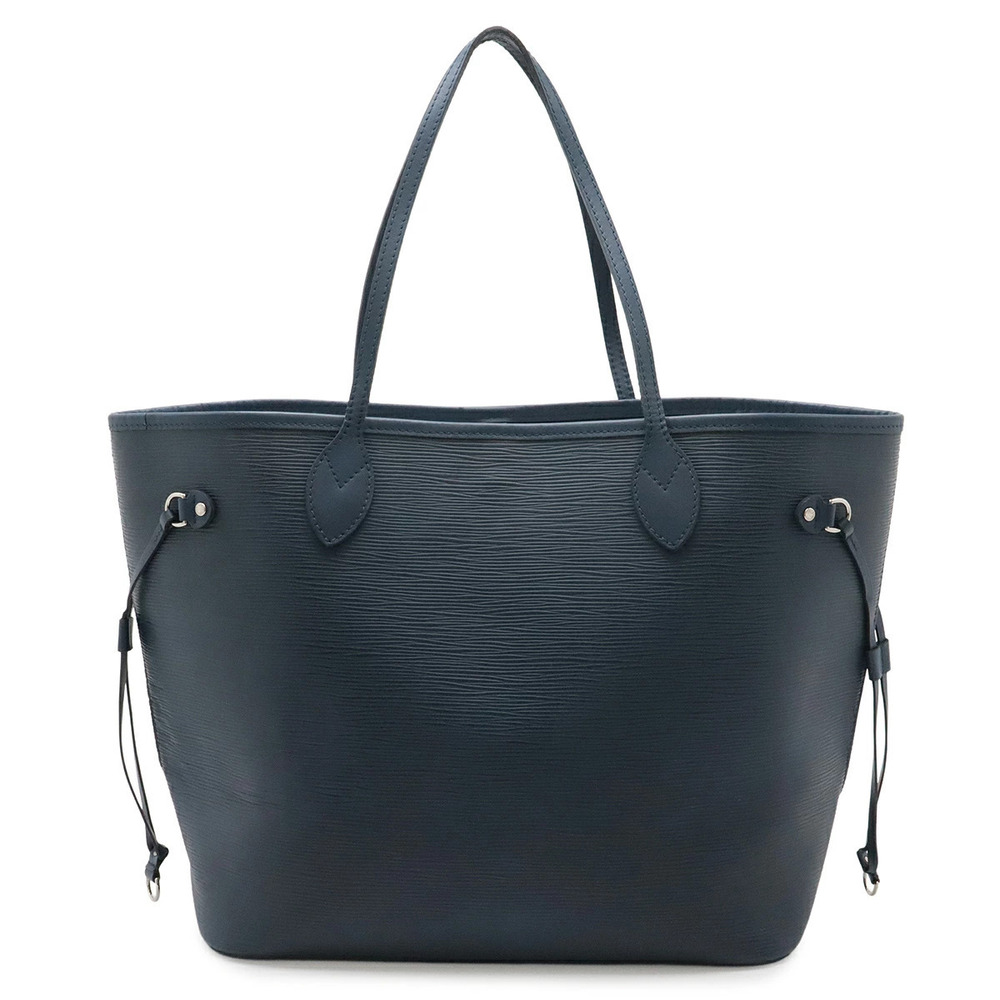 LOUIS VUITTON Epi Neverfull Tote Bag Shoulder Leather Indigo Blue Pouch